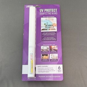 New FEIT White UV Protect Disinfecting Wand USB Charges